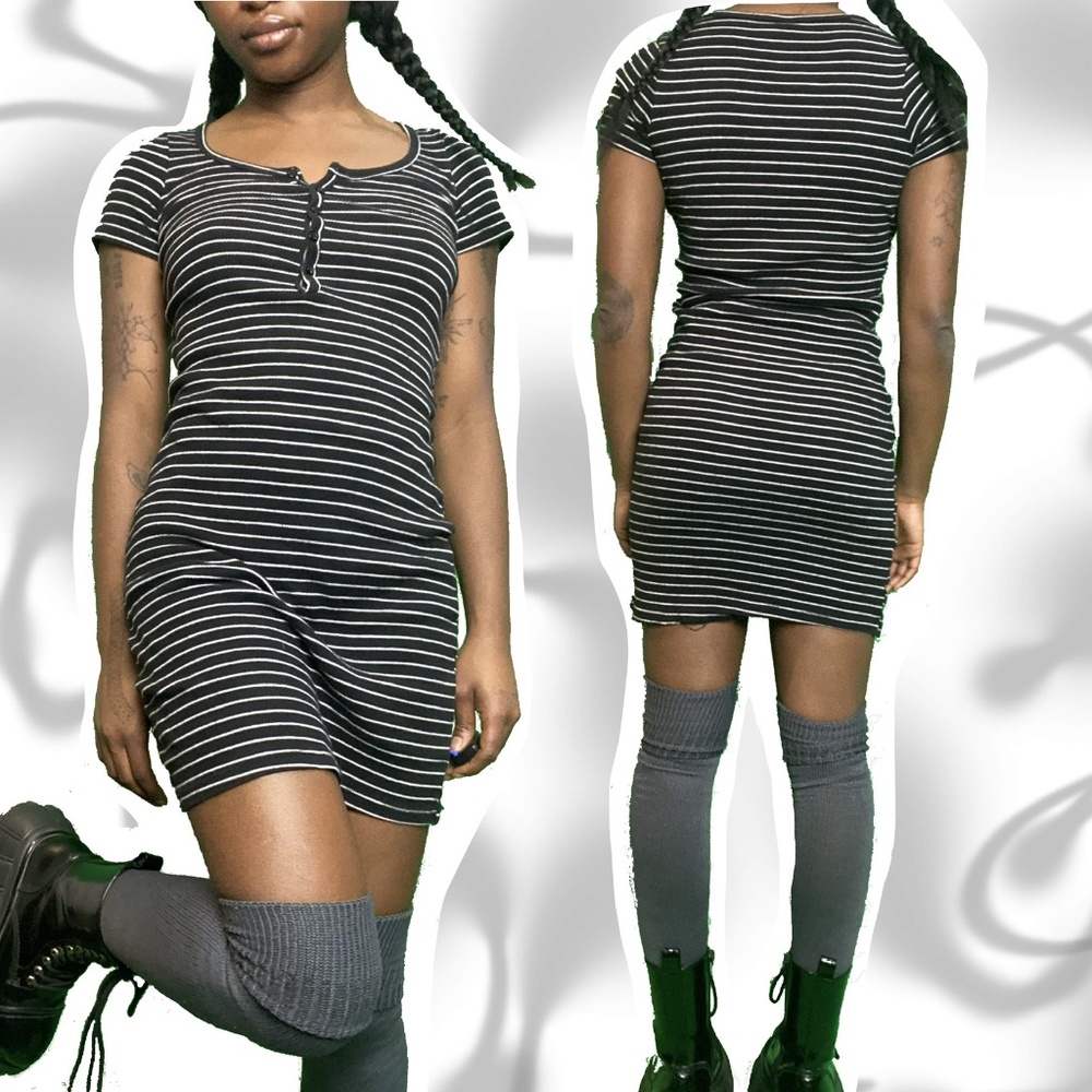 Striped 90’s Mini Dress